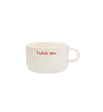 Afbeelding in Gallery-weergave laden, I Love You Cappuccino Mug Red
