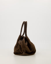 Afbeelding in Gallery-weergave laden, Leonie Suede leren handtas - Donkerbruin

