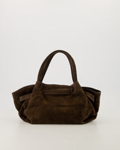 Afbeelding in Gallery-weergave laden, Leonie Suede leren handtas - Donkerbruin
