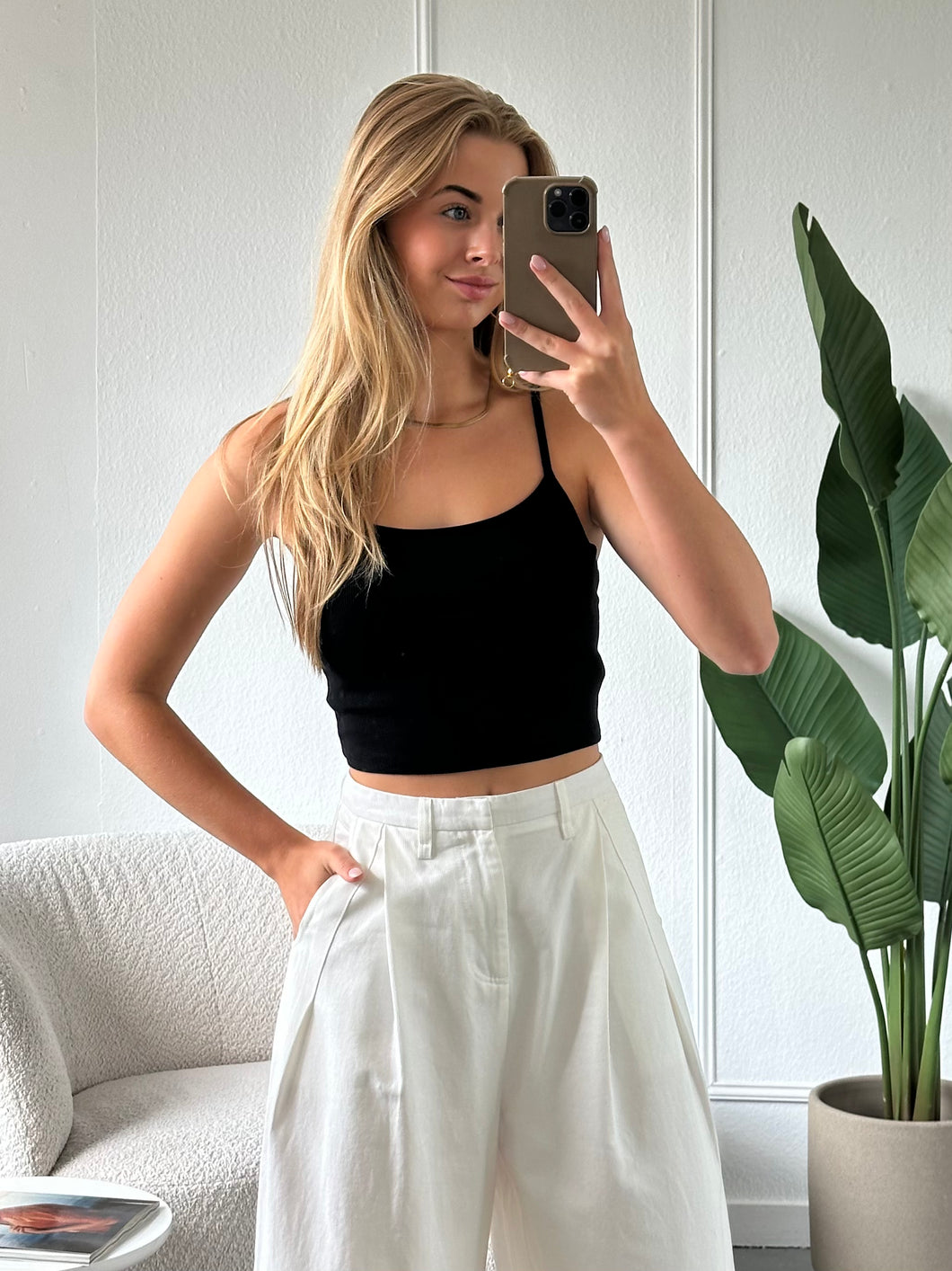Zwarte Basic Top