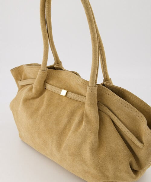 Schoudertas Coline Suede Zand