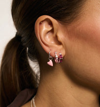 Afbeelding in Gallery-weergave laden, Anna Nina Single Amour Briar Rose Hoop Earring Zilver
