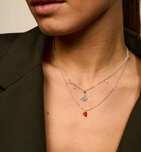 Afbeelding in Gallery-weergave laden, Anna Nina Heart Beat Necklace Zilver
