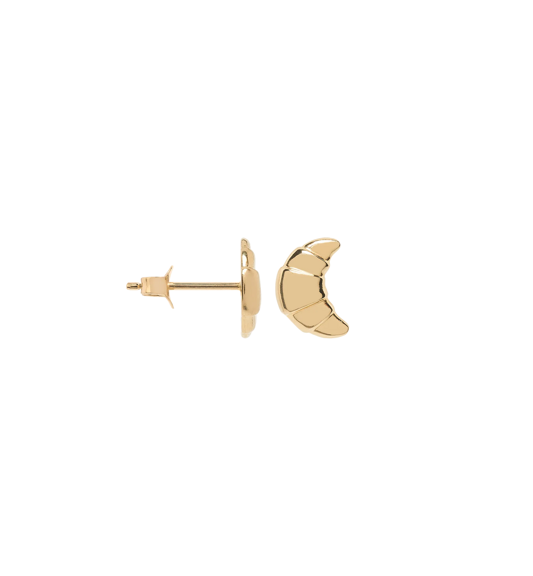 Anna Nina Single Croissant Stud Goud