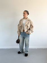 Afbeelding in Gallery-weergave laden, Lotte trenchcoat kort creme
