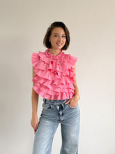 Afbeelding in Gallery-weergave laden, Layla ruffle top roze
