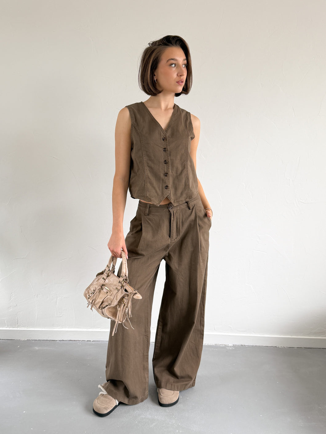 Elodie top khaki