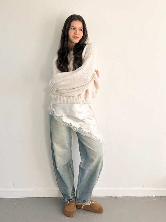 Tara jurk creme