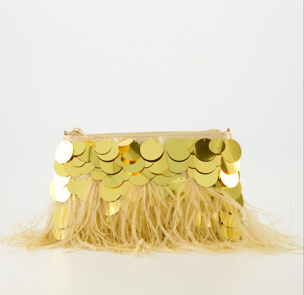 Party Clutch Adele Goud