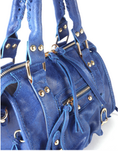 Afbeelding in Gallery-weergave laden, Inspired Handtas Rina Jeans Oranje Blauw
