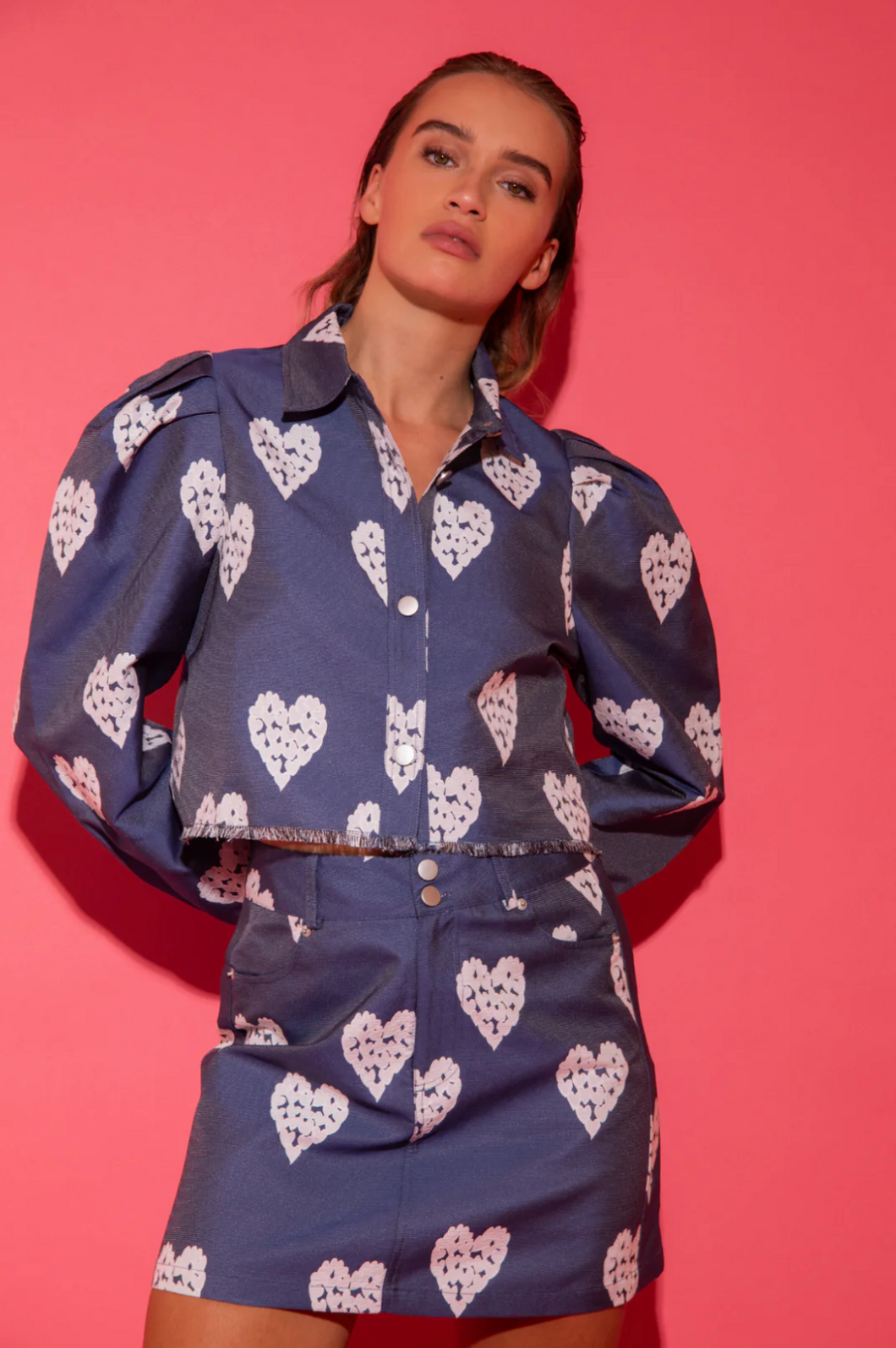 Studio Amaya Heart Jacket | Blue