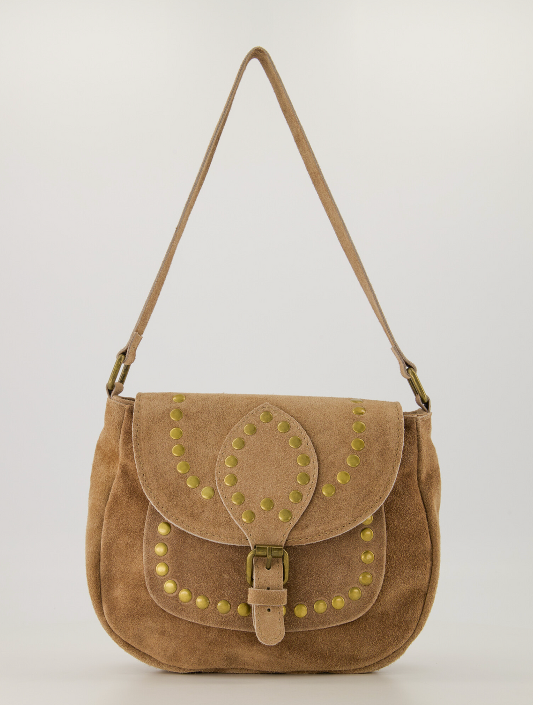 Taupe Stud Bag