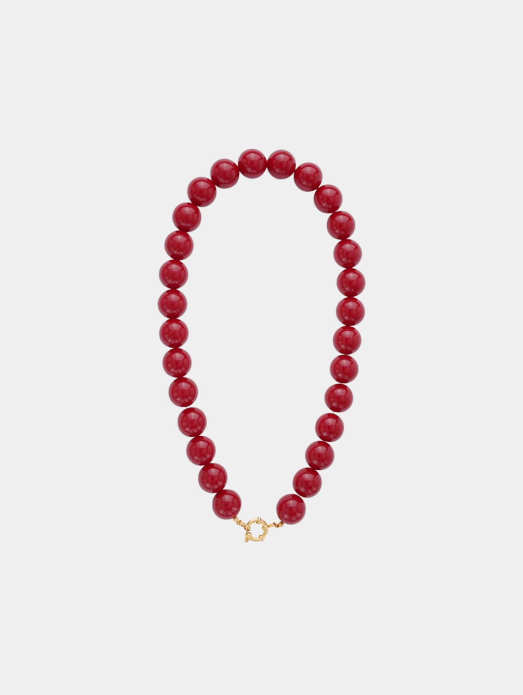 Lisa kralen ketting rood